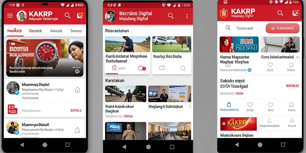 Tampilan antarmuka KAKRP yang menarik dan informatif.