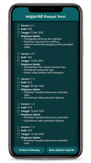 Tampilan riwayat versi wajan4d